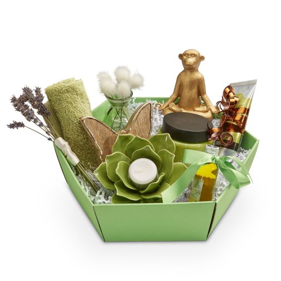 Geschenkkorb sechseckig "groß"  versch. Farben 5000GK6-M 