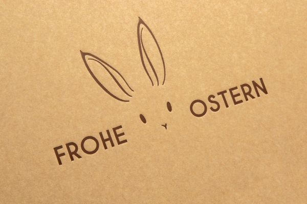 Magnetbox "Osterhasen" - braune Box