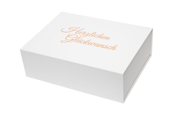 3x Geschenkschachtel Geschenk-Box Geschenkverpackung Geschenkbox beige/blau 