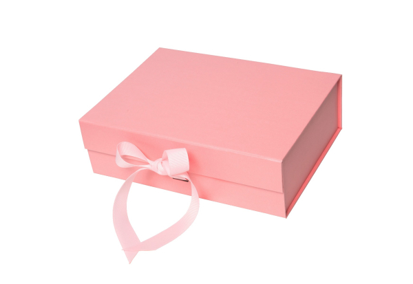 Pink Geschenkbox mit Schleife,Magnetische Geschenkbox Groß Geschenkverpackung Box mit Band Wiederverwendbare dekorative Box Geschenkboxen Dekorative Box Rechteck Präsentationsbox zum Präsentieren 