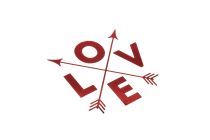 Geschenk-Box Love rot 31 x 22 x 10 cm