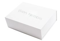 Geschenkbox "Happy Birthday" versch. Farben und Größen