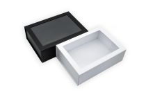 Magnetbox "Greifswald" mit Sichtfenster in versch. Farben