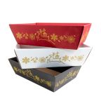 Weihnachtlicher Geschenkkorb viereckig in versch. Farben (Winter)