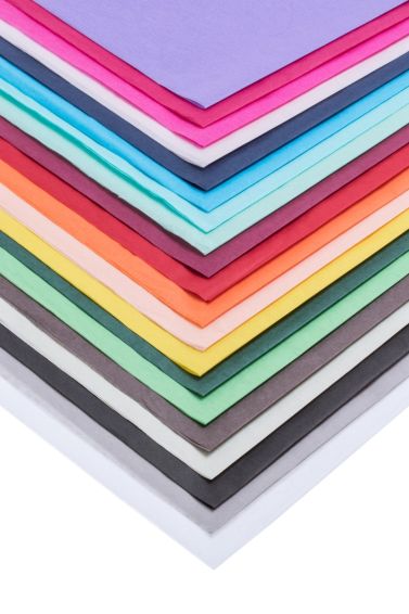 Seidenpapier neutral "Rügen" versch. Farben, 17 g/qm², 50x75 cm, ab 24 Bögen 2107B50 