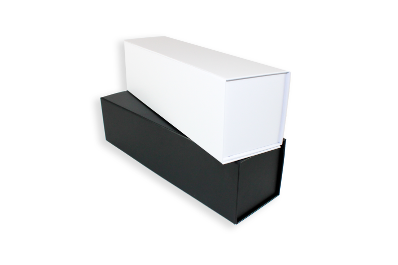 Flaschenmagnetbox 34x9x9cm mit Inlay  in versch. Farben flachliegend matte Optik 1007MBL34 