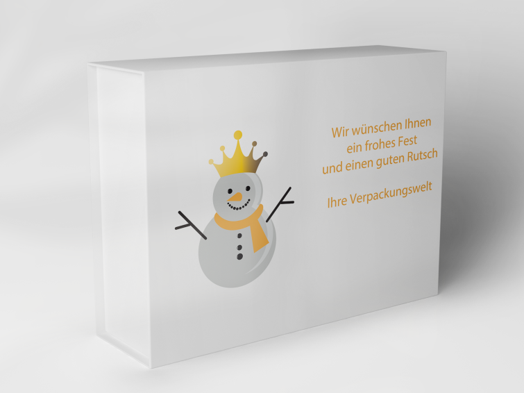 Geschenkbox "Schneemann mit Krone" 1007_08_0005