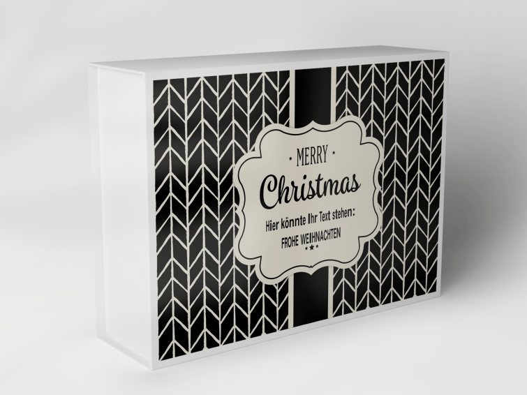 Geschenkbox "Weihnachtliche Chevronstreifen" 1007_08_0032