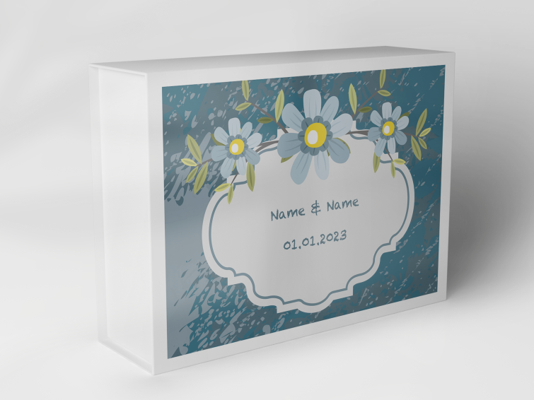 Geschenkbox "Blumenkranz und Blätter" 1007_05_0020