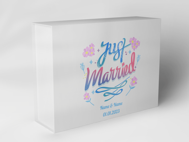 Geschenkbox "Blumen und Schriftzug" 1007_05_0028