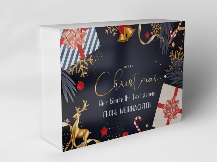 Geschenkbox "Weihnachtsmann und Rentier" 1007_08_0050