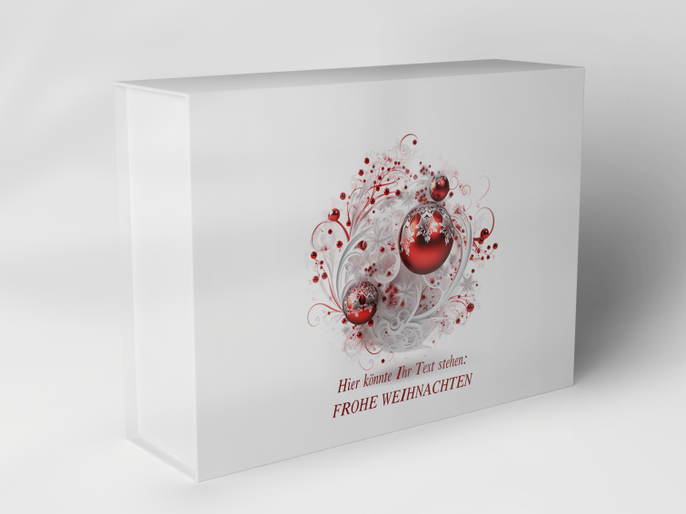 Geschenkbox "Weihnachtskugeln und Schnörkel" 1007_08_0057