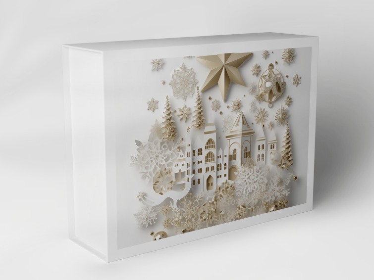 Geschenkbox "Weihnachtsstadt und Sterne" 1007_08_0061