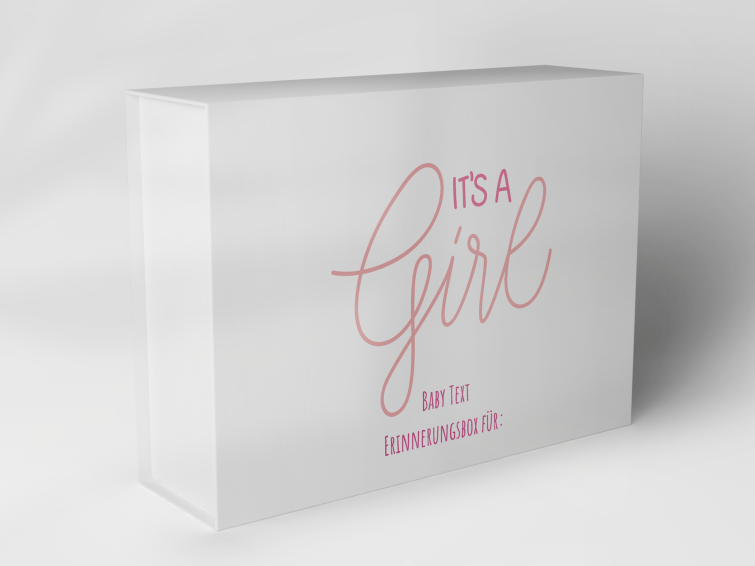Geschenkbox "Its a Girl Babytext" 1007_01_0062 