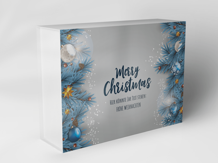 Geschenkbox "Weihnachtskranz und Kugeln" 1007_08_0073