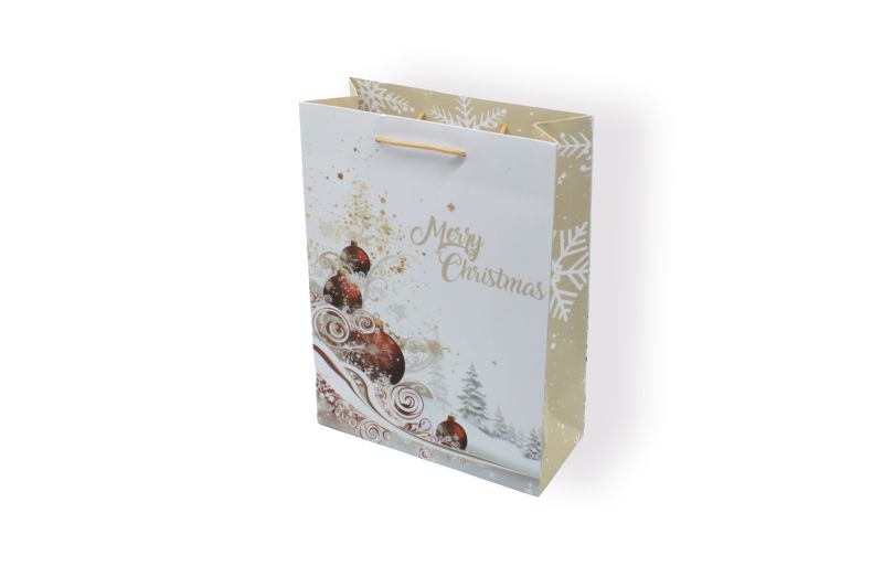 Papier-Tragetasche Weihnachtsmotiv "Wetzlar" 27x12x37 cm Baumwollkordel, Schutzlack 5107W27001
