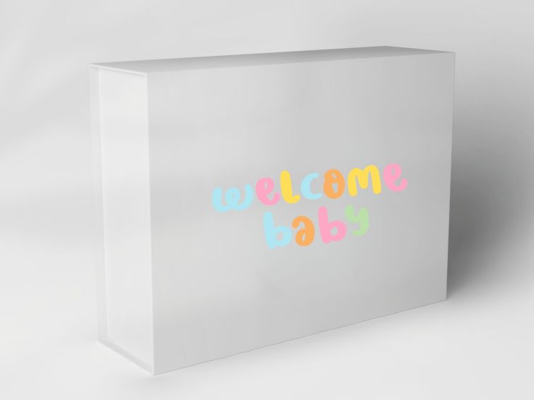 Geschenkbox "Pastellfarbenes Welcome Baby" 1007M10_