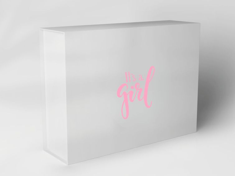 Geschenkbox "Rosafarbene Schriftzug" 1007M12_ 