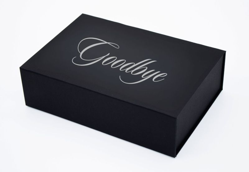 Geschenkbox "Goodbye " versch. Farben und Größen 1007M21_ 