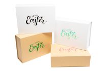 Magnetbox "Happy Easter" - braune Box