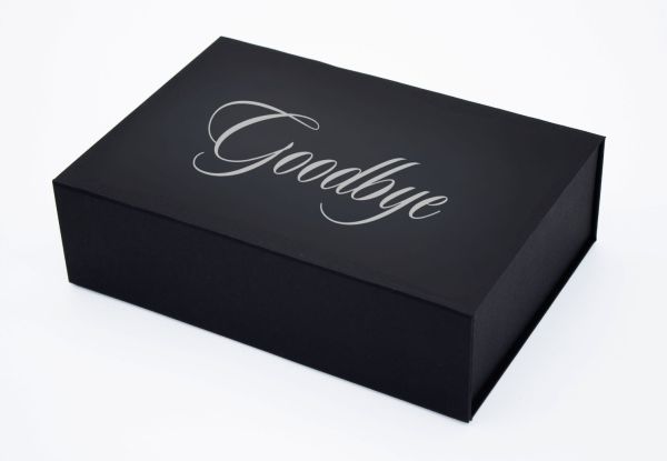 Geschenkbox "Goodbye " versch. Farben und Größen Geschenkbox "Goodbye " versch. Farben und Größen
