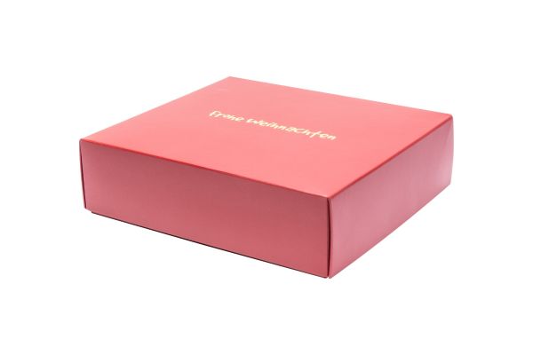 Geschenkbox, Faltschachtel mit Weihnachtsmotiv "Gotha" versch. Farben, matte Optik 18x16x5 cm 5105FW18 