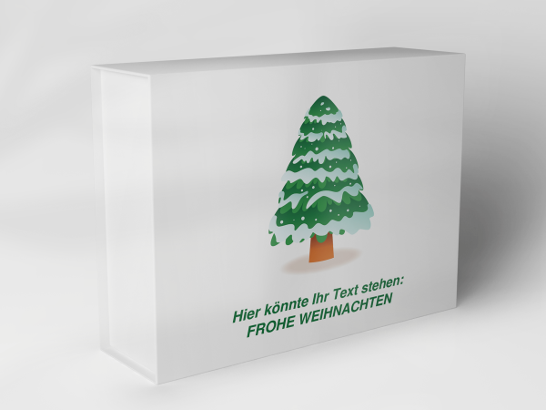 Geschenkbox "Weihnachtsbaum im Schnee" 1007_08_0010 