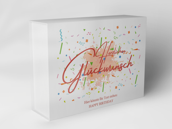 Geschenkbox "Geburtstagskonfetti Herzlichen Glückwunsch" 1007_04_0010 