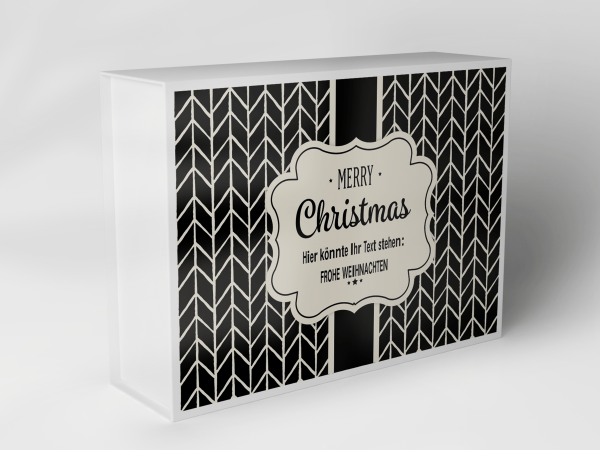 Geschenkbox "Weihnachtliche Chevronstreifen" 1007_08_0032 
