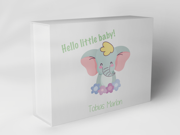 Geschenkbox "Elefant mit Blumen" 1007_01_0003 