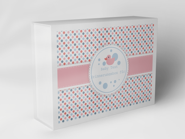Geschenkbox "Punkte und Entchen" 1007_01_0007 