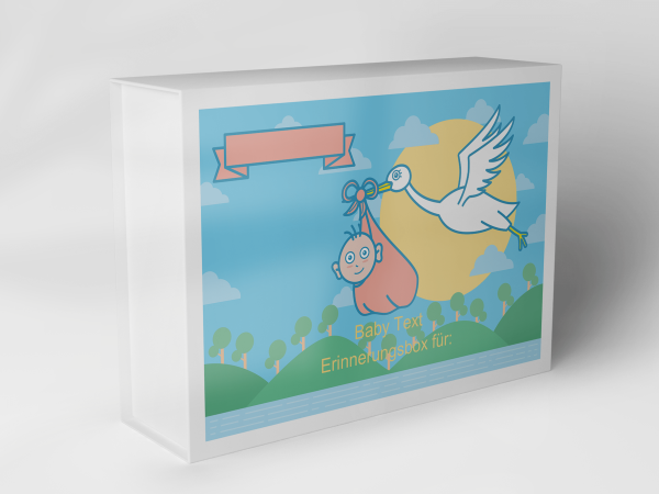 Geschenkbox "Storch und Baby" 1007_01_0014 