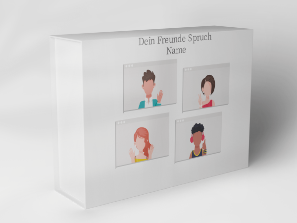 Geschenkbox "Videokonferenz Personen" 1007_03_0011 Geschenkbox "Videokonferenz Personen" 1007_03_0011