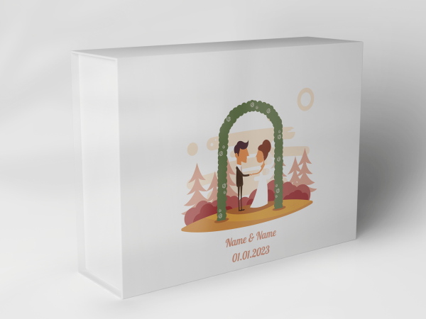 Geschenkbox "Hochzeitspaar unter Laubbogen" 1007_05_0011 