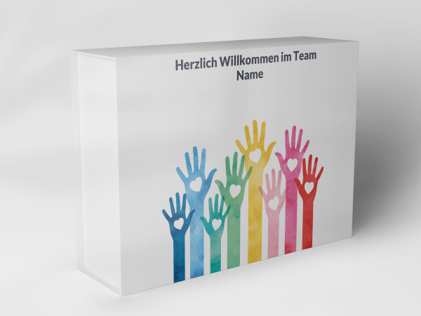 Geschenkbox "bunte Hände mit Herzen" 1007_07_0006 Geschenkbox "bunte Hände mit Herzen" 1007_07_0006