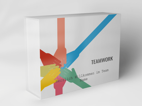 Geschenkbox "bunte Hände Teamwork" 1007_07_0011 Geschenkbox "bunte Hände Teamwork" 1007_07_0011