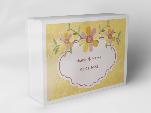 Geschenkbox "Blumenkranz auf Gelb" 1007_05_0019 