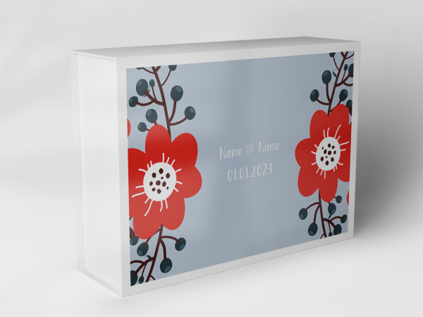 Geschenkbox "rote Blumen" 1007_05_0022 