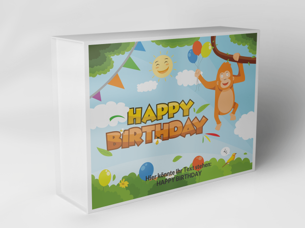 Geschenkbox "Geburtstagsaffe und Ballons" 1007_04_0025 