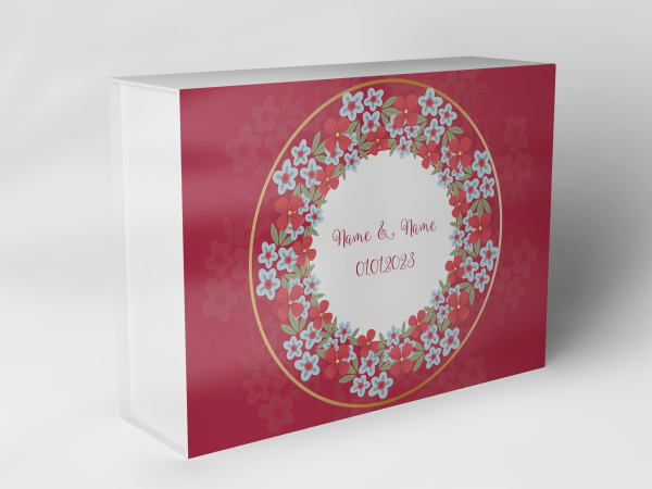 Geschenkbox "Blumenkranz auf Rot" 1007_05_0039 