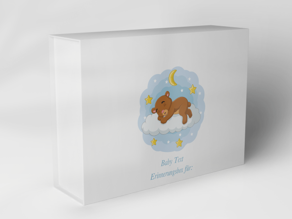 Geschenkbox "schlafender Bär Mond Sterne" 1007_01_0040 