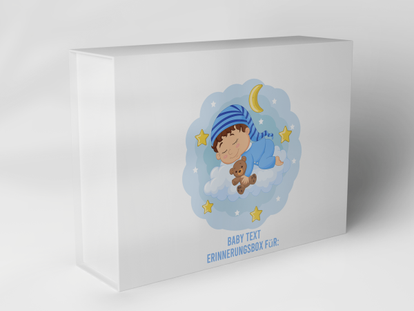 Geschenkbox "schlafendes Baby mit Sternen" 1007_01_0041 