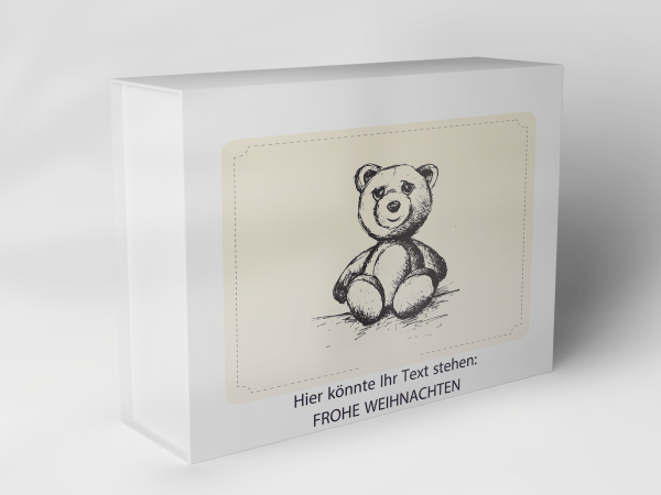 Geschenkbox "Teddybär Skizze" 1007_08_0040 