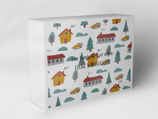 Geschenkbox "Weihnachtsdörfer und Bäume" 1007_08_0045 