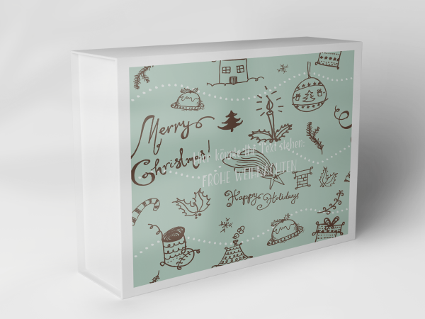 Geschenkbox "Weihnachtsmotive und Schriftzüge" 1007_08_0046 