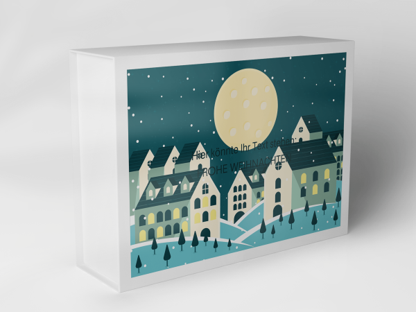 Geschenkbox "Winterdorf mit Mond" 1007_08_0053 