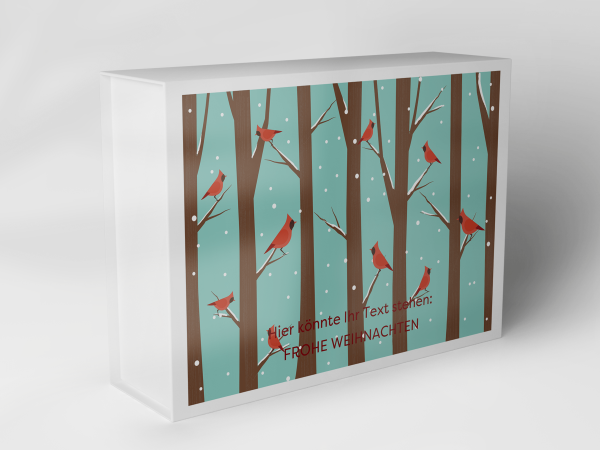 Geschenkbox "Vögel im Winterwald" 1007_08_0054 