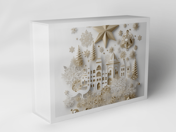 Geschenkbox "Weihnachtsstadt und Sterne" 1007_08_0061 