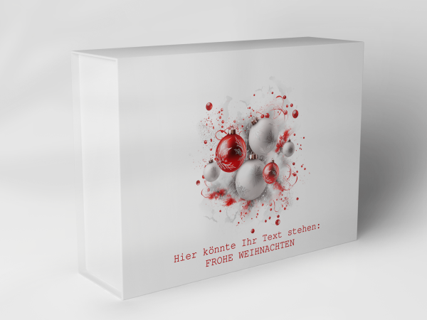 Geschenkbox "Weihnachtskugeln und Spritzer" 1007_08_0062 
