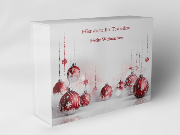 Geschenkbox "Weihnachtskugeln und Sterne" 1007_08_0064 